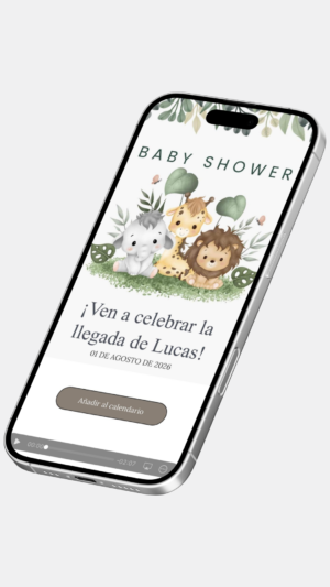 baby shower animalitos con nombre