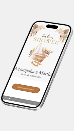 baby shower cuna con nombre