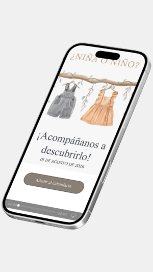 gender reveal ropita